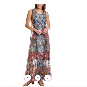 BIYA by Johnny Was Zoie Mesh Dress w Slip